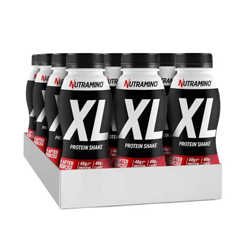 Nutramino Xl Protein Shake Strawberry 12 X 475 Ml 26995 Kr