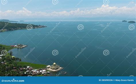 Aerial View of Lake Lanao in Lanao Del Sur. Philippines. Stock Footage - Video of natural, lanao ...