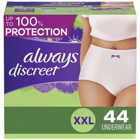 Always Discreet Adult Incontinence Underwear Extra Extra Large Walgreens