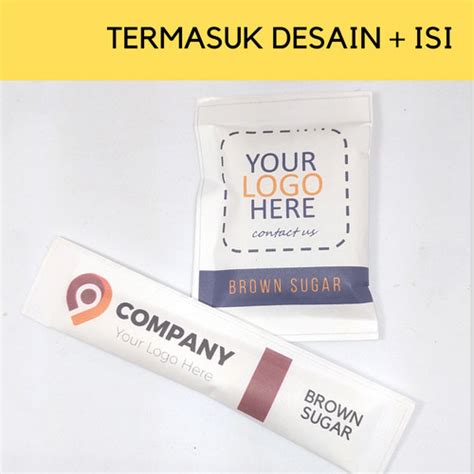 Jual Gula Merah Sachet Desain Custominstansi Dan Logo Untuk Hotel