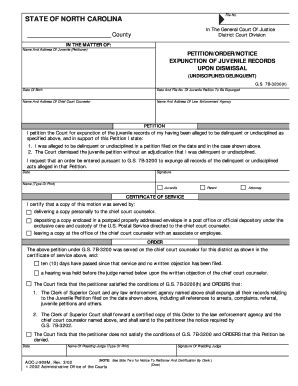 Fillable Online Nccourts G FORMS FINAL J FJ909M PDF Fax Email Print