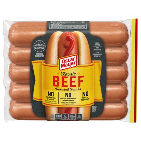 Save On Oscar Mayer Classic Beef Franks Uncured 10 Ct Order Online Delivery Giant