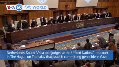 VOA60 World South Africa Told Judges At The United Nations Top Court