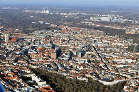 München von oben Stadtansicht der Altstadt von München