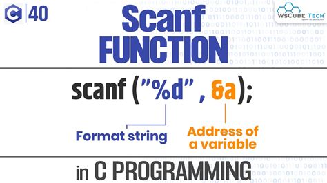 What Is Scanf Scanf Function In C Programming C Programming