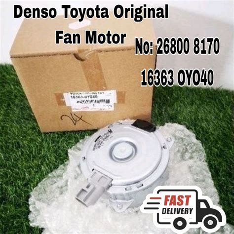 Denso Toyota Original Vios Ncp Fan Motor Shopee Malaysia