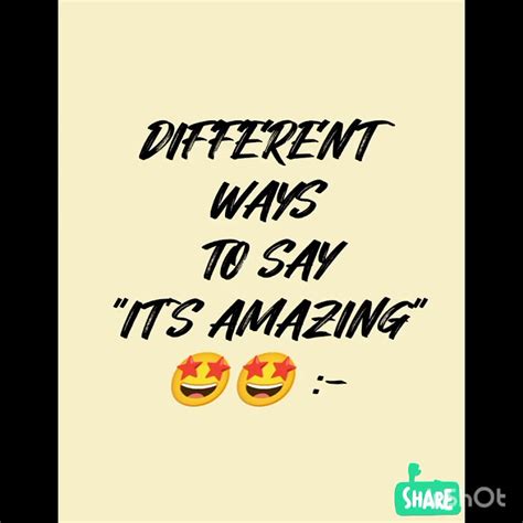 Different Ways To Say Its Amazing 🤩🤩comment Like Share English