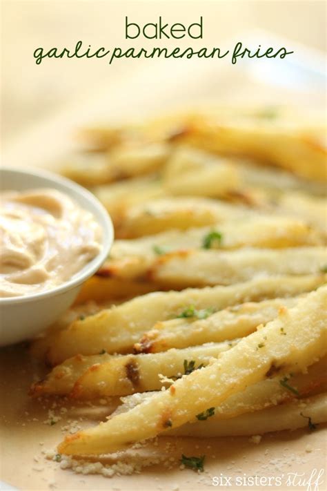 Baked Garlic Parmesan Fries With Spicy Aioli Six Sisters Stuff