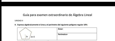 Solved Alguien Sabe Como Calcular Esto Gu A Para Examen Extraordinario