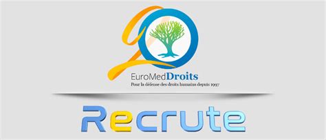 EuroMed Droits Recrute Un E RESPONSABLE DE PROJET Offres D