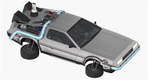 Delorean future driving flying 3D model - TurboSquid 1354188