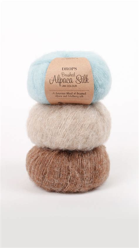 DROPS Brushed Alpaca Silk Knitting Yarn 20 Shades 67 Baby Etsy