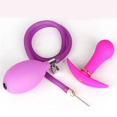 Stimulateur Plug Chapelet Rose Plug Anal Gonflable En Silicone