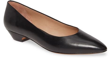 Linea Paolo Bridget Pointy Toe Pump In Black Nappa Leather At Nordstrom