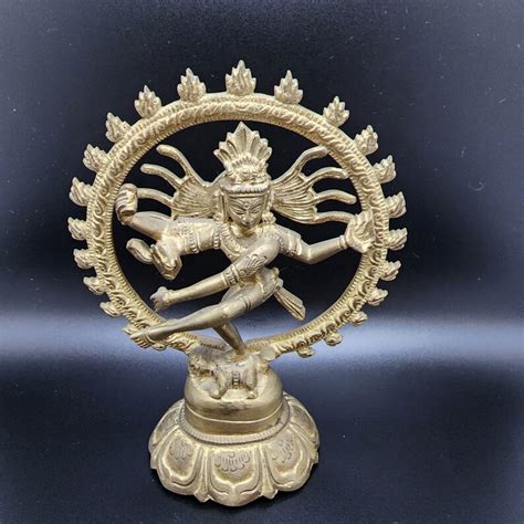 Dancing Shiva Brass Statue Antique Nataraja Statue Lord Of Dance