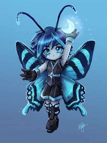 Cute butterfly boy Anime Butterfly, Cute Butterfly, Chibi Characters ...