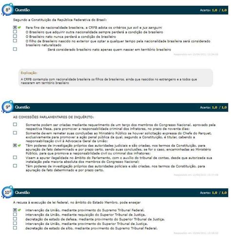 Simulado Av Direito Constitucional Aplicado I Direito