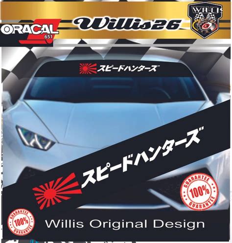 Jual Stiker Cutting Japan Kanji Sticker Kaca Mobil Di Lapak Willis