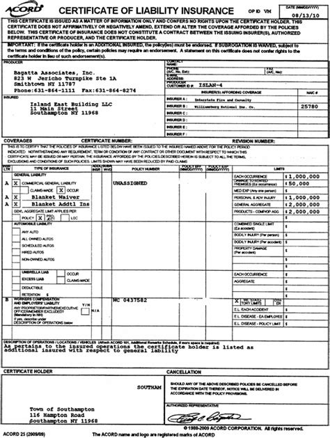 Fillable Acord Form 23 Printable Forms Free Online