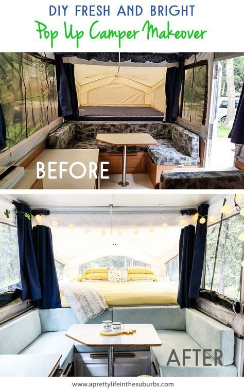 Our DIY Pop Up Camper Makeover: The Reveal! | Pop up camper, Camper ...