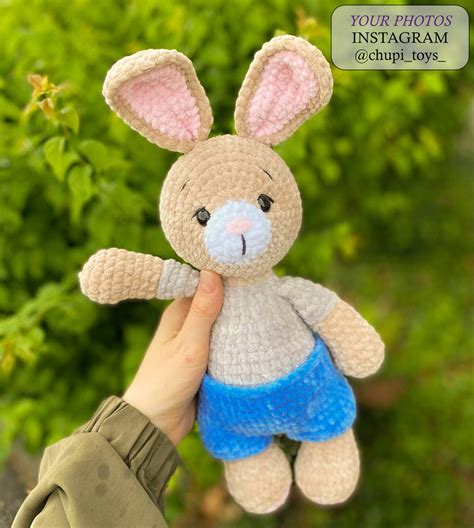 Crochet Pattern Bunny Crochet Bunny Amigurumi Pattern Plush Etsy