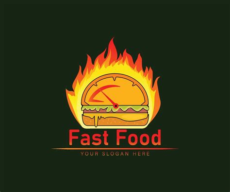 Fast Food Logo Burger Logo Fast Food Premium Logo Template Burger