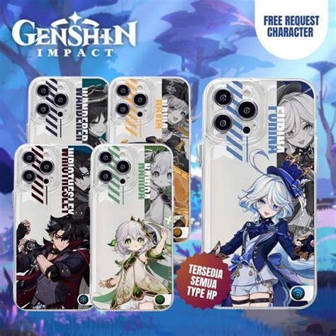 Jual CASE PREMIUM GENSHIN IMPACT HIGH QUALITY CASING SOFT JELLY CLEAR