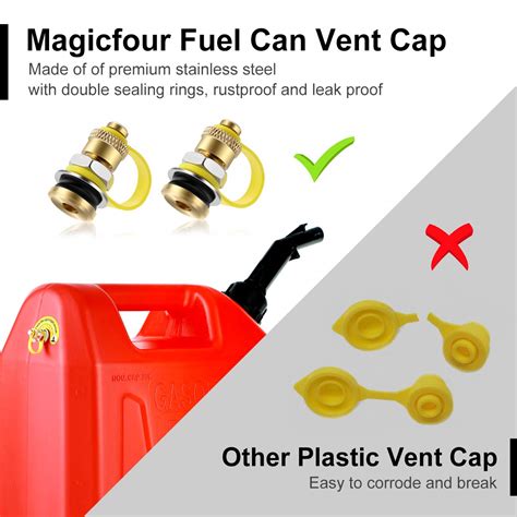 Buy Magicfour Fuel Gas Can Vent Caps, Fuel Gas Can Vent Kits Fuel Gas Tank Vent Caps with ...