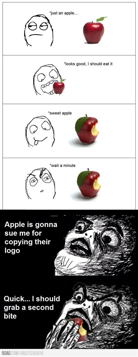 Apple logo rage - Funny | Rage comics funny, Funny comics, Rage comics