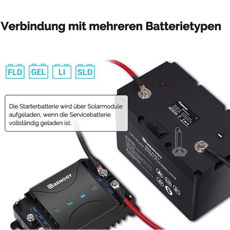 Renogy Solar Ladebooster Mit Integriertem Solarladeregler Mppt Dc Dc