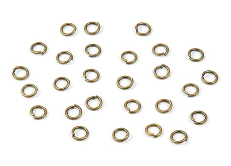 Brass Open Jump Rings X Mm Antique Bronze Tone Plated Etsy