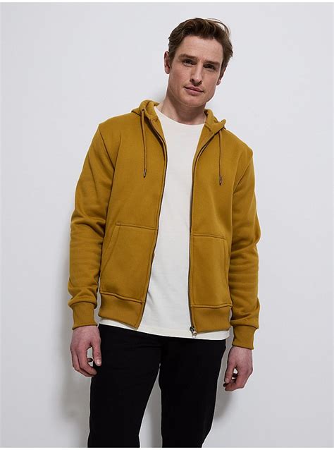 Ochre Zip Up Hoodie Men George At Asda