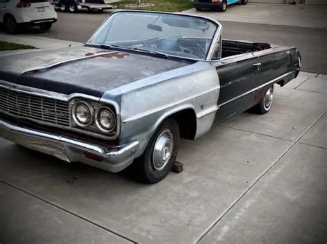 1964 Chevrolet Convertible Impala Convertible Black RWD Automatic ...