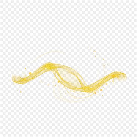 Streamlined White Transparent Golden Sand Streamline Special Effects