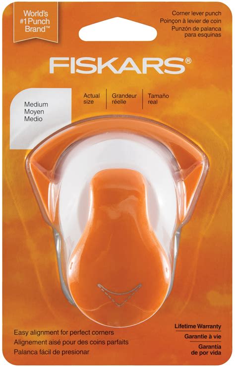 Fiskars Corner Lever Punch Medium Round Michaels