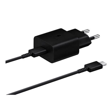 Carregador Samsung Fast Charger USB C C Cabo 15W Preto