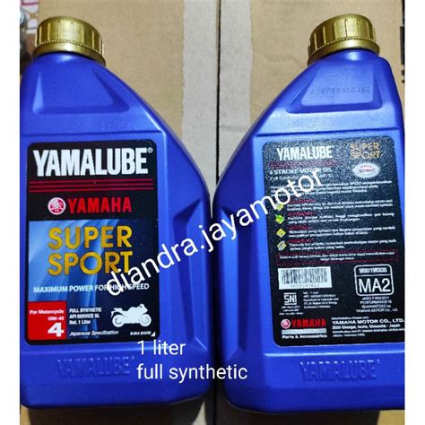 Jual Oli Yamalube Super Sport Liter Sae Full Synthetic