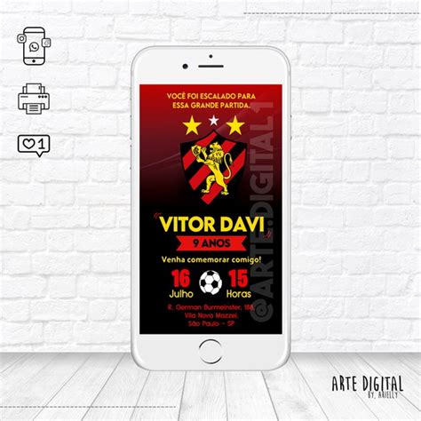 Convite Virtual Sport Club Do Recife Elo Produtos Especiais