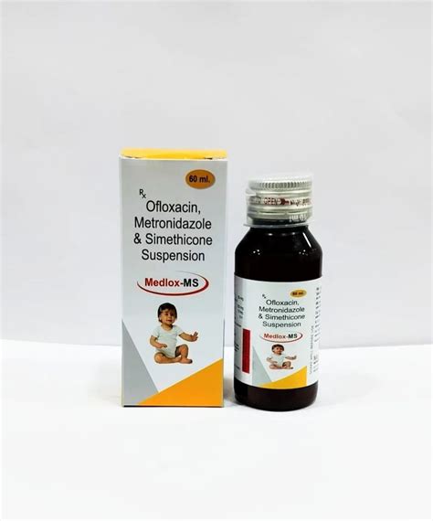 Medlox Ms Ofloxacin Metronidazole Simethicone Suspension Ml