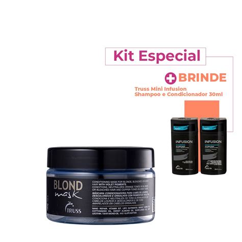 Kit Truss Uso Obrigatorio Blond Reconstrutor Capilar E Mini Infusion