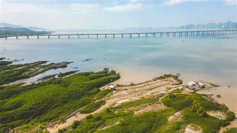 The Shenzhen Bay Bridge that Connects Shenzhen with Hong Kong, Feb 18 ...