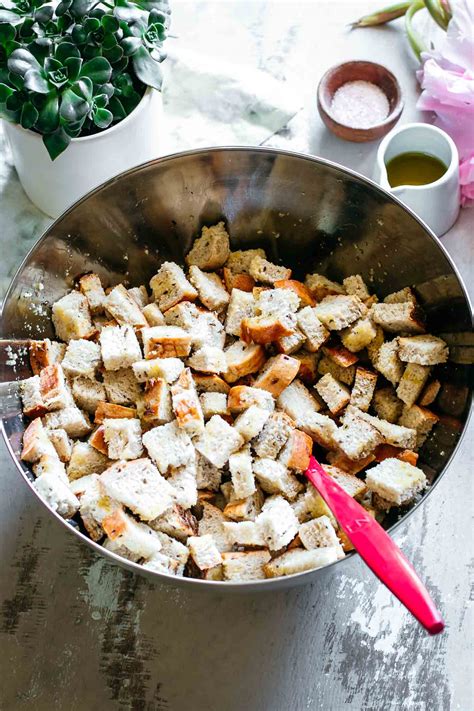 Homemade Rye Bread Croutons ⋆ 4 Ingredients 10 Minutes Super Tasty