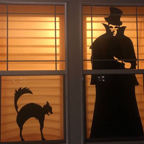 Halloween window silhouettes – Artofit