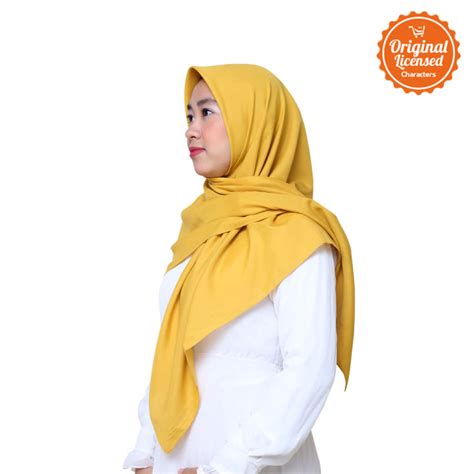 Hijab Segiempat Kuning | Lazada Indonesia