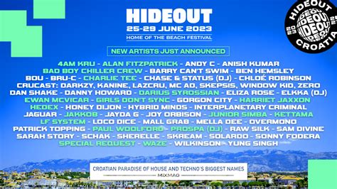 Lineup - Hideout Festival 2023