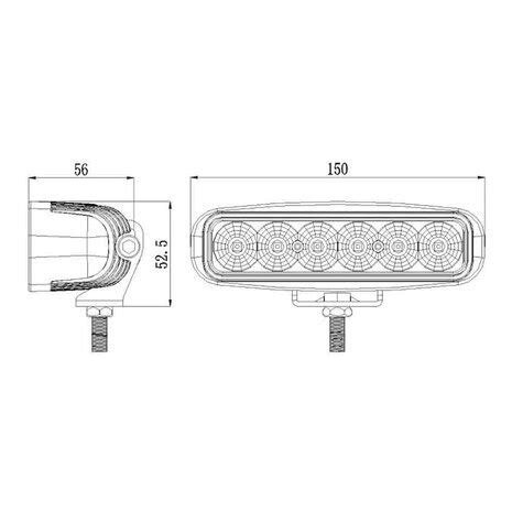 30 Watt CREE Verstraler IP67 Compact Model Werkenbijlicht