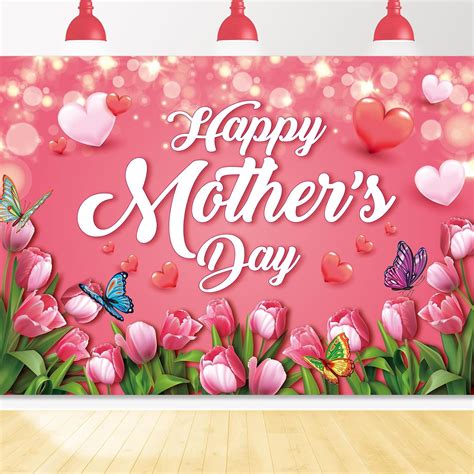 Amazon Mother S Day Backdrop 7X5FT Mothers Day Banner Happy