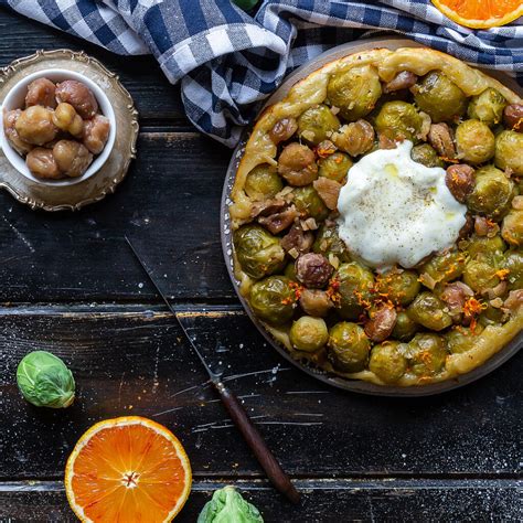 Tarte Tatin Con Cavoletti Di Bruxelles All Arancia