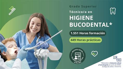 Técnico a Superior en Higiene Bucodental Semipresencial Online