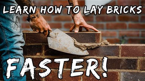 How To Lay Bricks FAST The EASY WAY YouTube